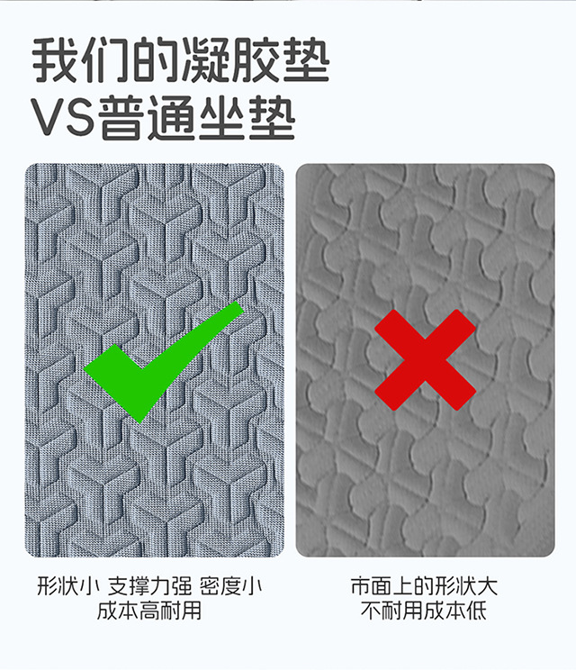 New Summer Cooling Pad, Ice Silk Gel Seat Cushion, Car Seat Cushion, Universal for All Seasons, Honeycomb Office Cooling Pad