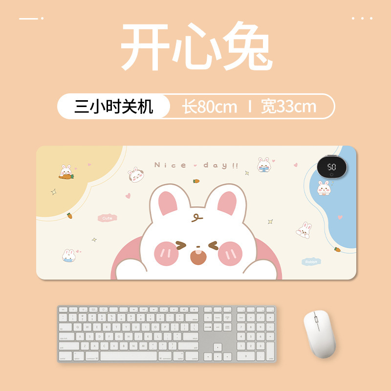 厂家直销皮质加热鼠标垫办公暖桌垫冬季高级感桌面垫加热鼠标垫|undefined