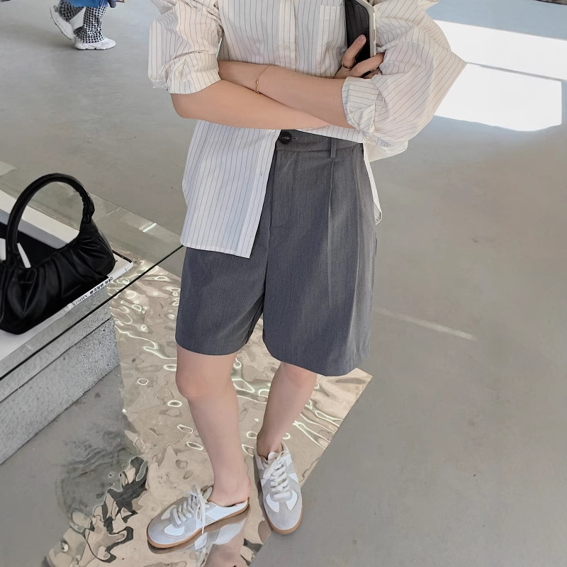 Short tiro alto casual
