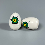 国产MOC小颗粒积木玩具配件印刷件24946pb02鳄鱼蛋恐龙蛋兼容乐高