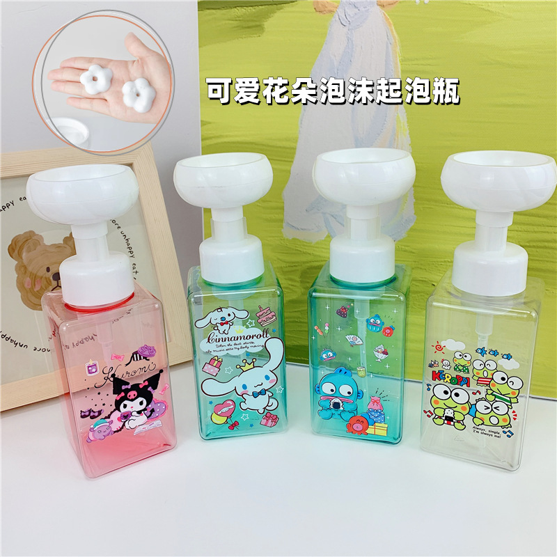 可爱幼儿园宝宝洗手液分装瓶卡通花朵泡沫起泡瓶按压式慕斯打泡瓶