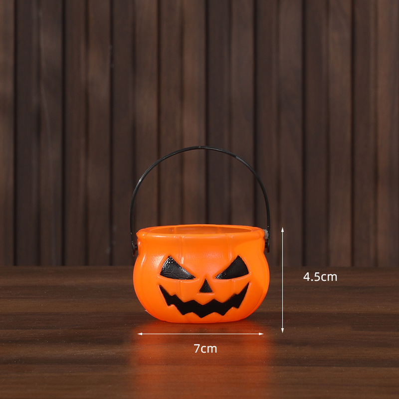 Cubo Decorativo de Calabaza de Halloween de Plástico para Bares y Fiestas image 9