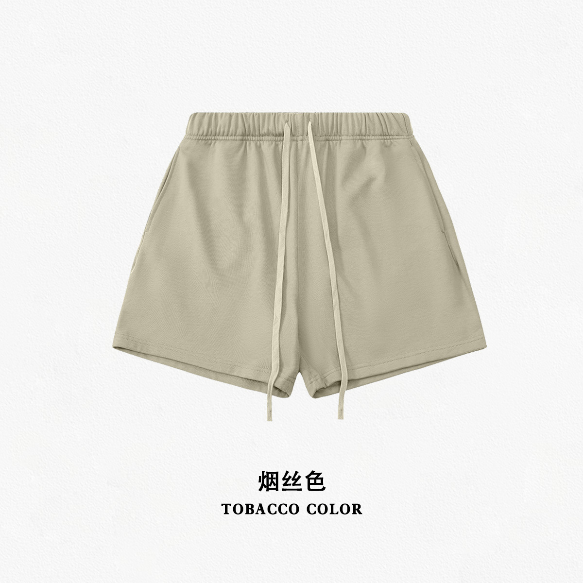 Pantalones cortos de cinco puntos de marca, estilo urbano, holgados y modernos, de color liso, serie de colores intensos 495G, para primavera y verano, transfronterizos.