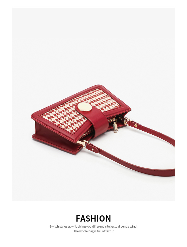 Red Women's Shoulder Bag For Wedding Elegant Evening Handbag_voghion.com