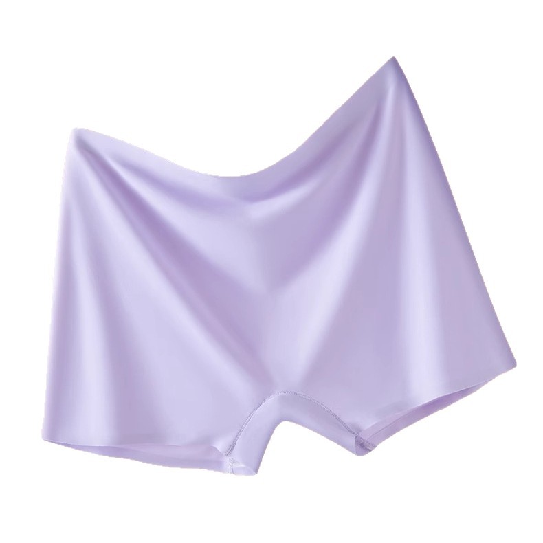 Taobao estilo explosivo calzoncillos boxer de seda de hielo para mujer anti-desgaste 2025 sin costuras transpirables bragas gratis dos en uno pantalones cortos de seguridad