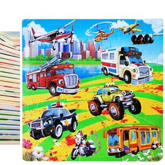 Manufacturer 100 pieces wooden wooden puzzle pieces children early education educational toys hot wholesale