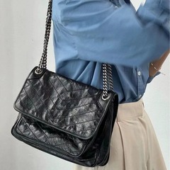 Yang Shulin バッグ ニキ ポストマン オイル ワックス レザー ショルダー ホーボー オールマッチ ハンドバッグ ショルダー クロスボディ バッグ 本革