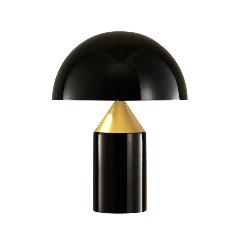 Nordic Light Luxury Minimalist Creative Modern Internet Celebrity Living Room Bedroom Bedside Lamp Designer Metal Mushroom Table Lamp