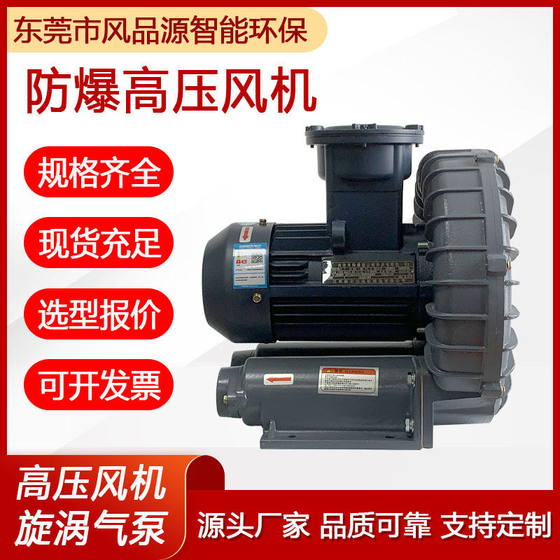 工厂供应2.2KW隔爆型高压风机 矿用煤安防爆高压漩涡风机真空气泵