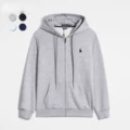 Light gray black label [zipper style]