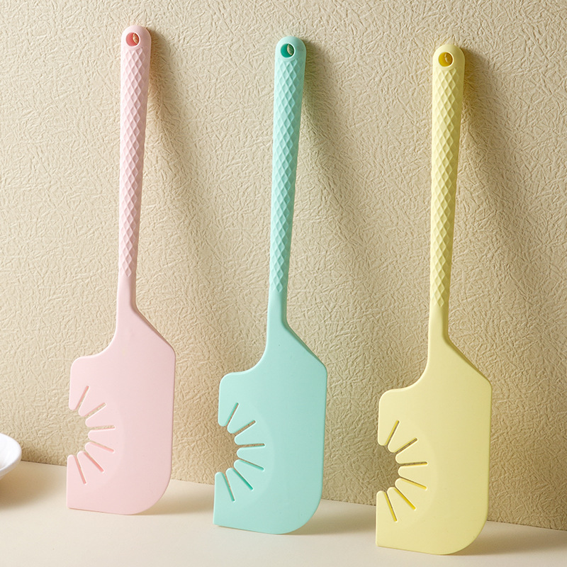 Espadilla de cocina de huevo, espátula de crema, herramientas de horneado de grado alimenticio, raspadora integrada resistente a altas temperaturas, raspadora al por mayor