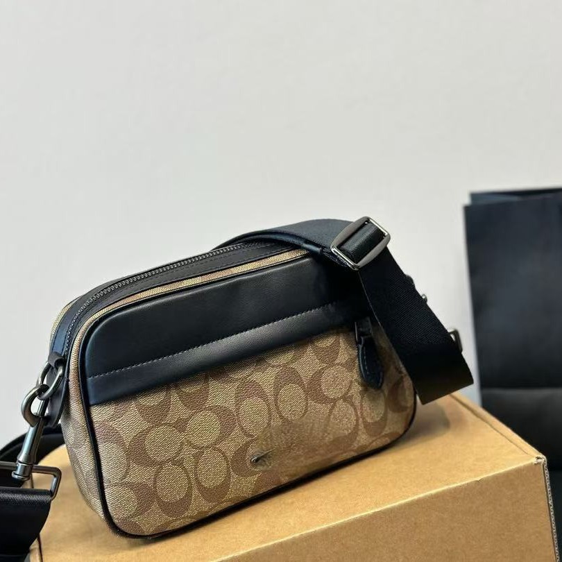 Bolso para cámara para hombre y mujer, material de PVC, bolso cruzado informal para viaje, bolso de mensajero, bolso versátil para teléfono para ir al trabajo, 22x15x5