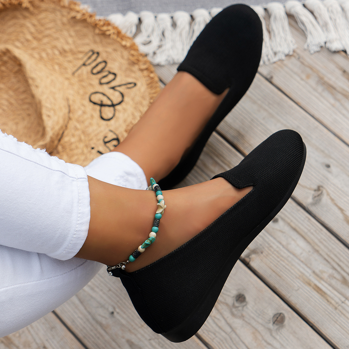 2023 New Casual Women's Shoes, European And American Style, Round Toe, Low Heel, Flat Sole, Comfortable Outdoor Wear,_vogvips.com