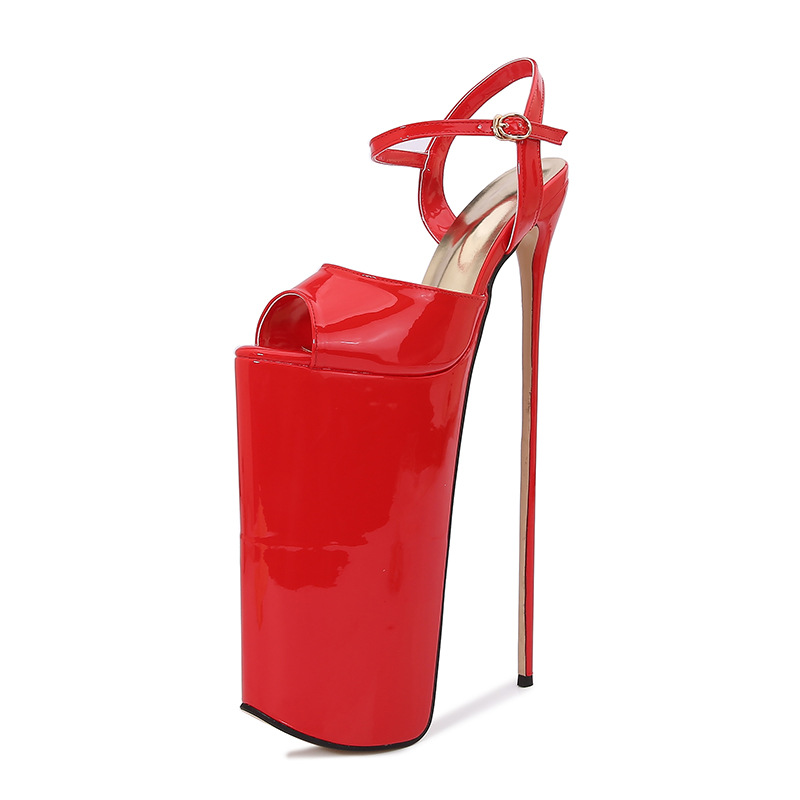 Sandal cao gót nữ mũi nhọn gót 22 cm phong cách sang trọng — Bạc (chiều cao gót 22cm, không đổi trả)