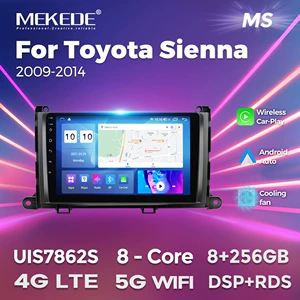 Toyota Sienna 2009-2014 Smart Android böyük ekranlı avtomobil naviqatoru üçün