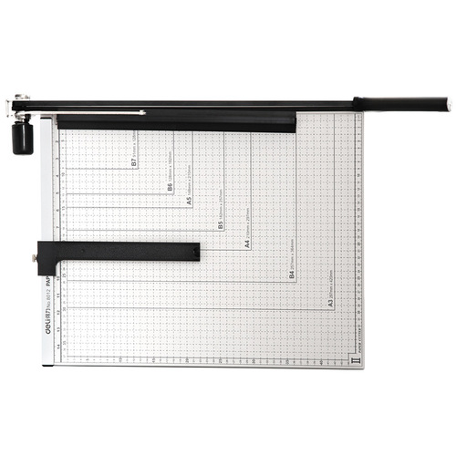 Deli 8011/8012/8013/8015/8016 paper cutter metal silver office document photo paper cutter