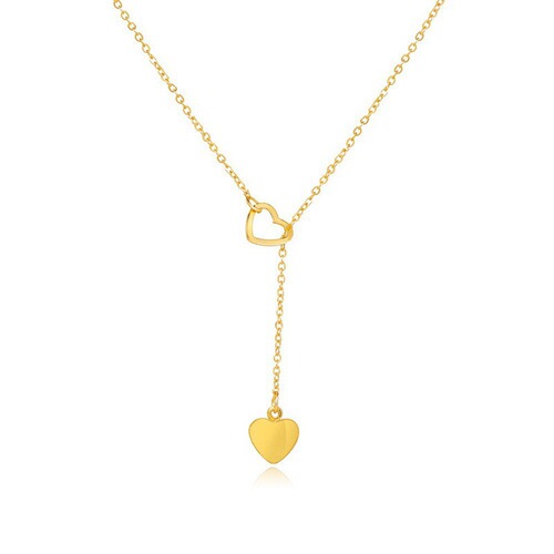European and American-style trendy personalized heart-shaped pendant necklace for women—exquisite single-layer clavicle chain necklace