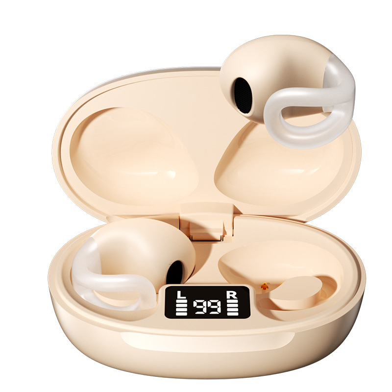 Auriculares inalámbricos Bluetooth de venta caliente, clips de alta calidad de sonido, auriculares inalámbricos de conducción ósea de batería de larga duración con reducción de ruido