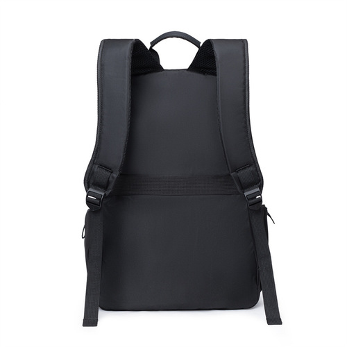 Selected Simple Double Shoulder Bag for Men, Business Casual Fashion Laptop Bag, Trendy Logo Printed School Bag for Middle School Students