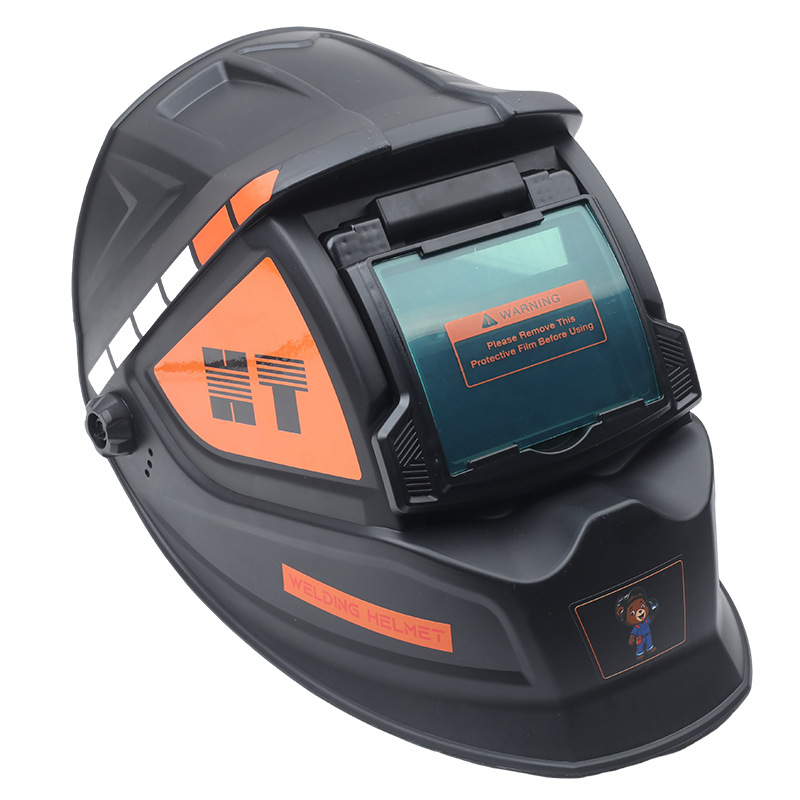 (Extra-Large Screen) True Color Automatic Dimming Welding Helmet with Large Screen and Wide Field of View, Head-Mounted Protective Shield for Electric Welding, Mig/Mag, and Tig