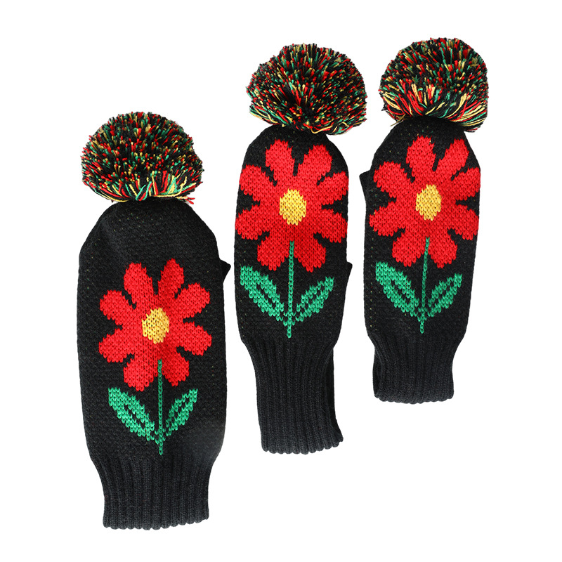 Cubierta de club de golf de punto cubierta de madera cubierta de tapa cubierta de club de golf Venta caliente transfronteriza