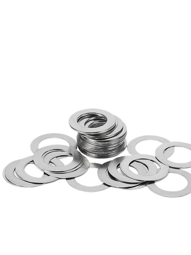 304不锈钢垫片厚间隙平垫丝薄金属圆形垫圈0.1/0.2/0.3/0.5mm