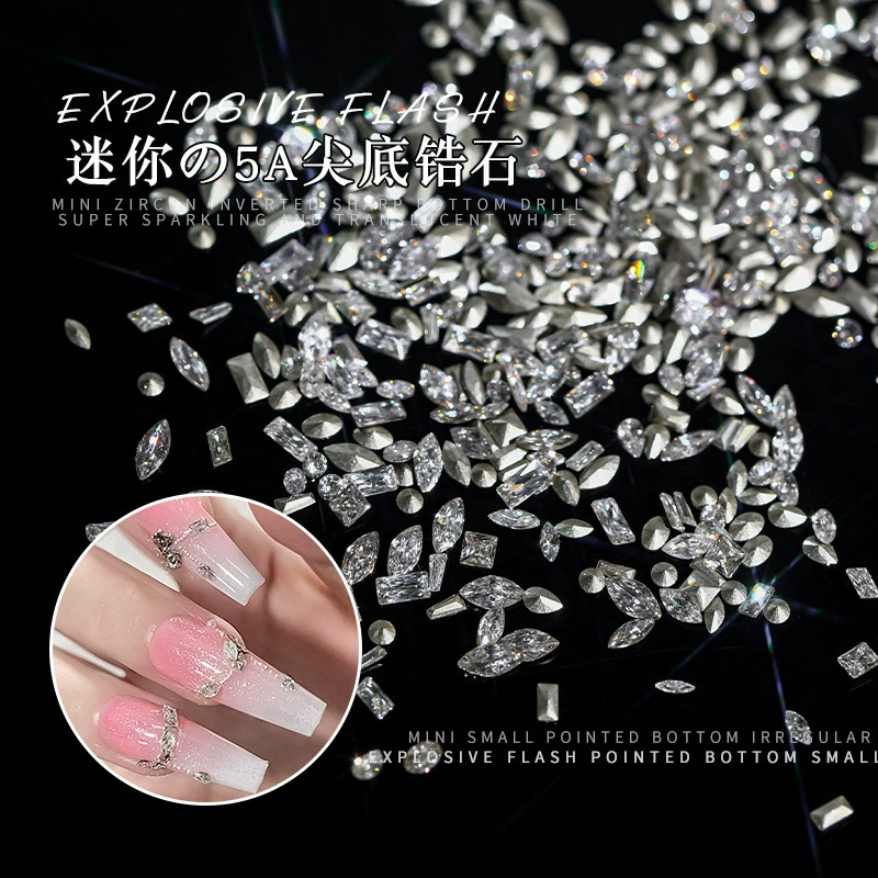 Супер мини-маникюр ювелирные изделия из циркона с бриллиантами