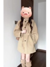 呢子大衣女秋冬感毛呢外套2024新款小个子加厚赫本风今年流行