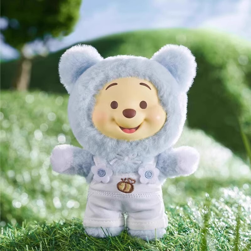 toptoy小熊维尼小熊噗噗糖果糖搪胶毛绒背带裤系列潮玩手办挂件|undefined