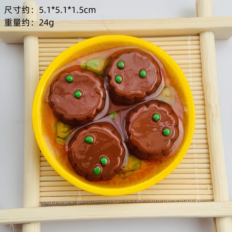 新款中式美食树脂冰箱贴中国菜系食玩冰箱贴直播间对对碰盲袋批发|undefined