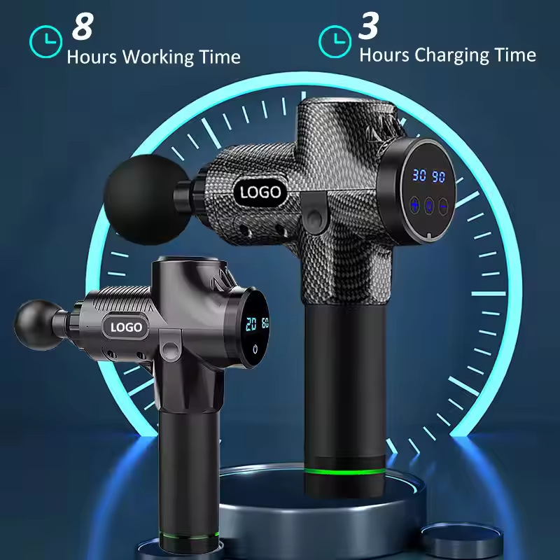 Cross-border Fascia Massager Fascia Gun Muscle Massager Neck Gun Fitness Equipment Massage Gun Six Head Depth Cross-border Fascia Massager Fascia Gun Muscle Massager Neck Gun Fitness Equipment Massage Gun Six Head Depth