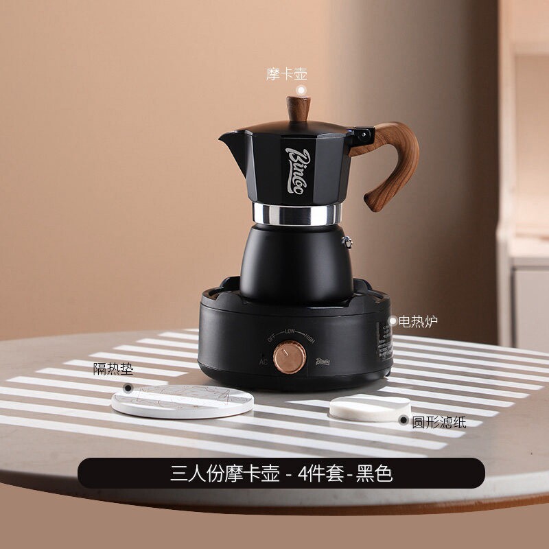 Cafetera Moka Italiana Doméstica de Aleación de Aluminio para Uso Doméstico