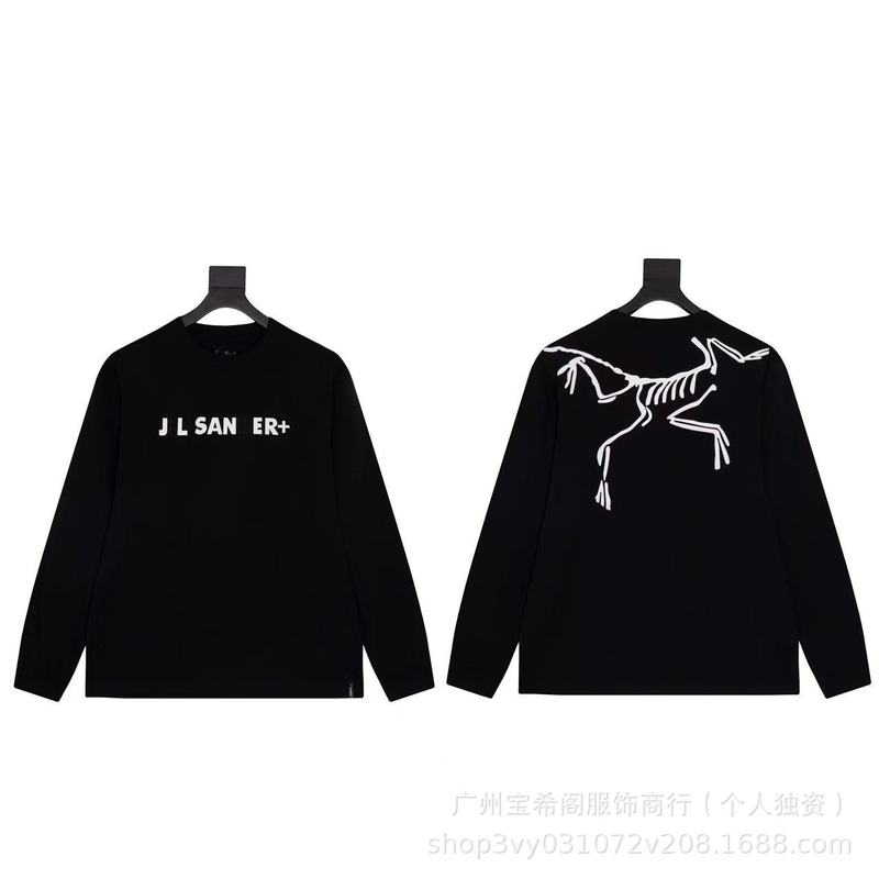 跨境新款鸟家ARC秋季圆领宽松运动休闲男女同款百搭T桖一件代发|undefined