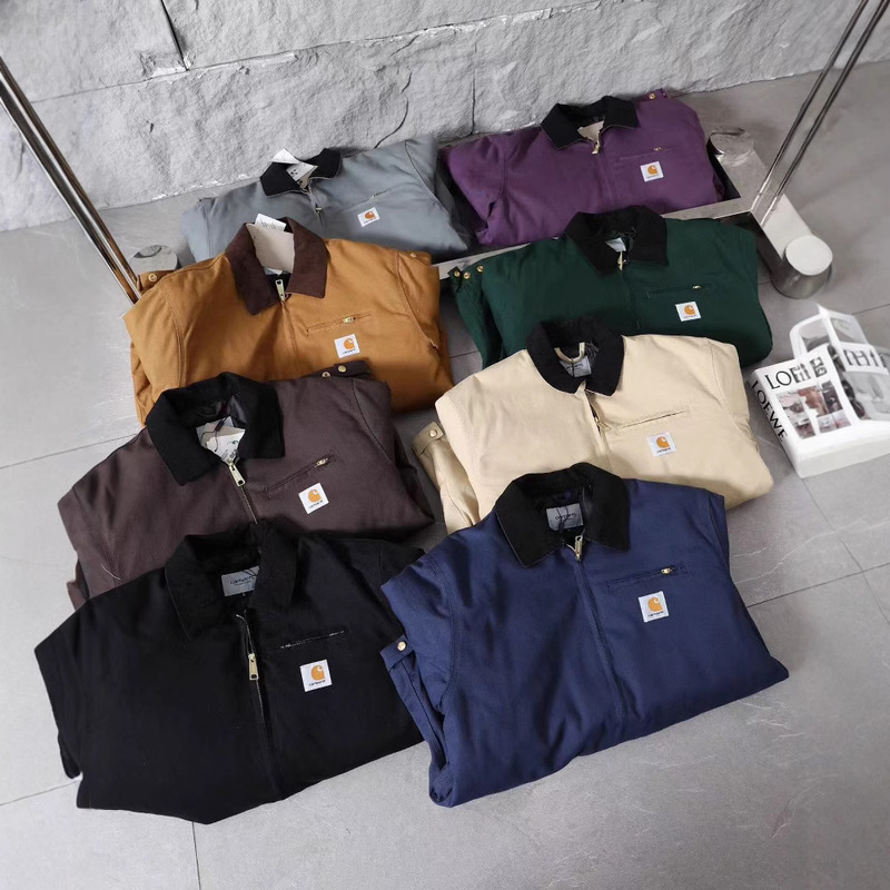 Cross-Border Carhars Trendy Brand Carter Jacket, Quilted Cotton, Autumn and Winter Retro Canvas Heavyweight Unisex Workwear Cotton Jacket