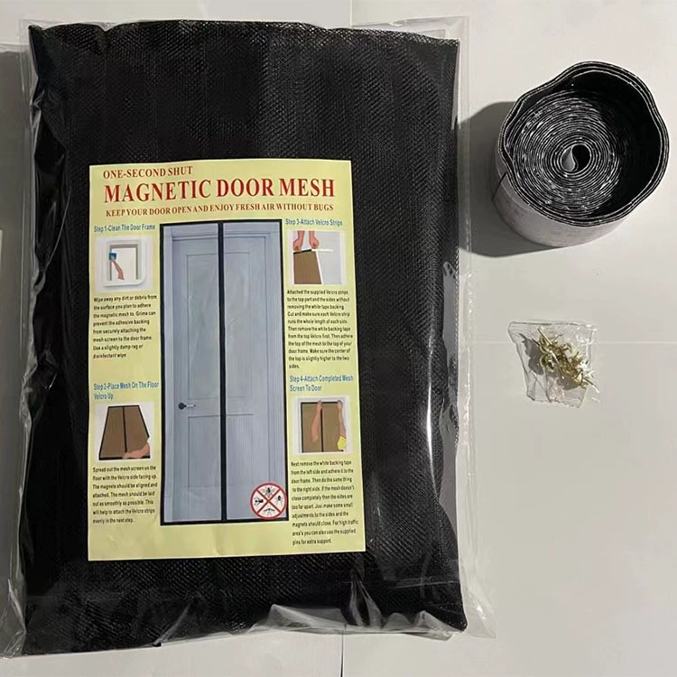 Летняя дверная занавеска Марлевая занавеска с магнитом-поглотителем, самопоглощающаяся занавеска против комаров и насекомых на липучке, Водонепроницаемая Вентиляция для дома