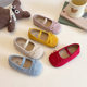 Girls Small Leather Shoes 2025 Spring and Summer New Bow Girl Princess Shoes Soft Bottom Bean Shoes Cloth Shoes Baby Shoes