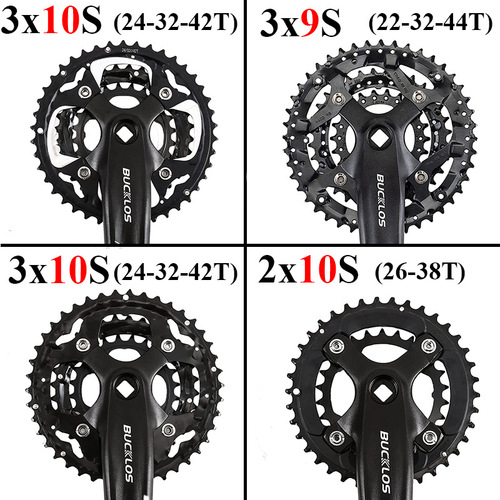 BUCKLOS mountain bike chainring 64/104BCD three-disc 44/32/22T multi-disc 9-speed 10-speed chainring