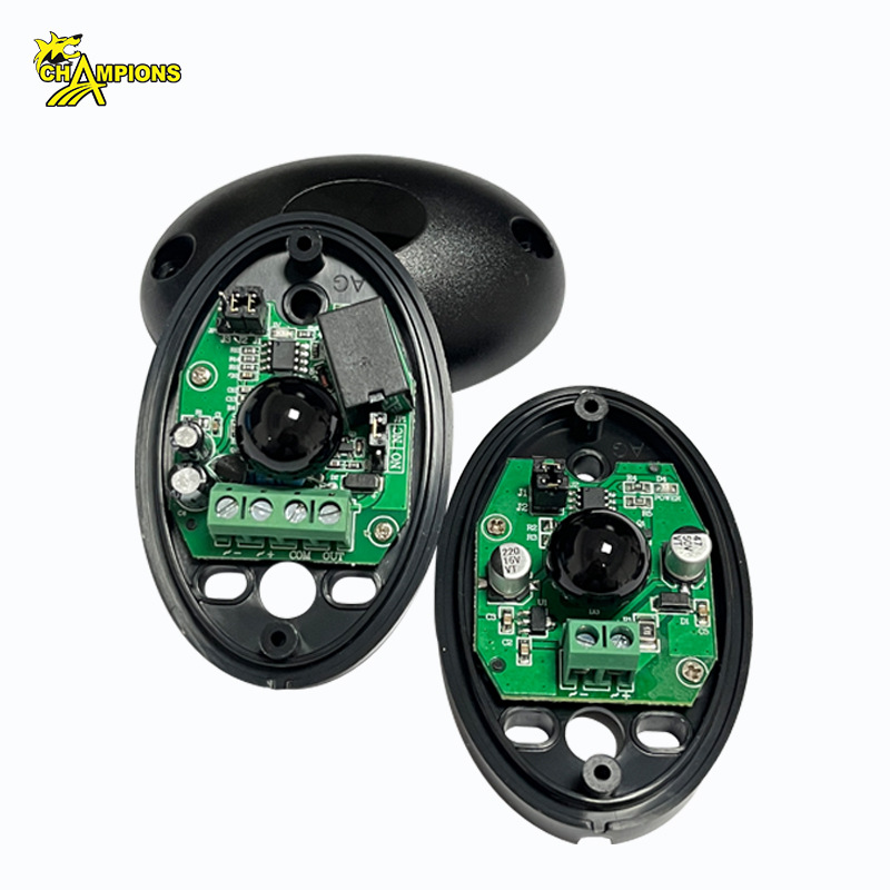Detector de alarma de puerta y ventana antirrobo de radio de 12V de inducción infrarroja de un solo haz Detección de señal de barrera de pared exterior