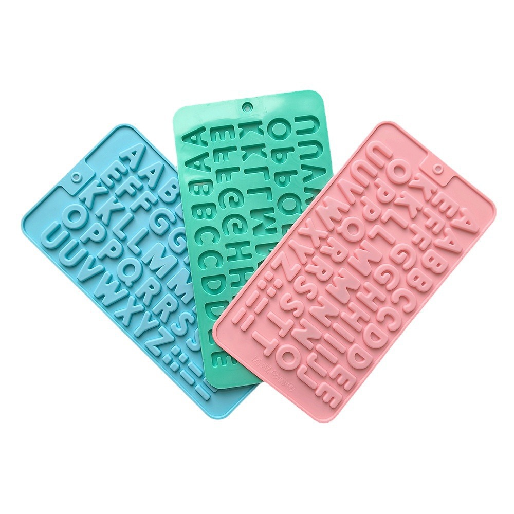 Nuevo mini letra de chocolate 452 molde de silicona DIY molde de galletas, dulces, pasteles
