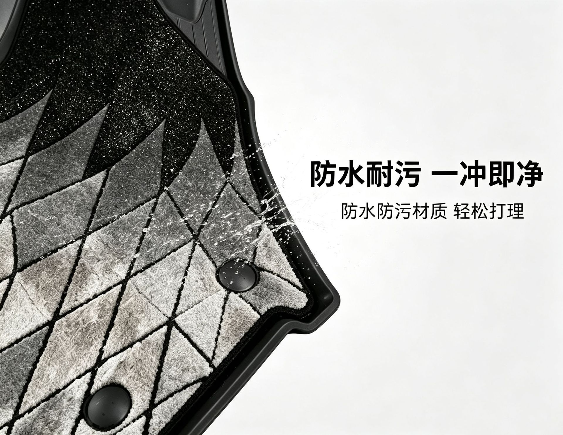 Injection-molded TPE eco-friendly car floor mats suitable for Toyota 40 series Alphard and Wilfa, starry sky design, wear-resistant and non-slip