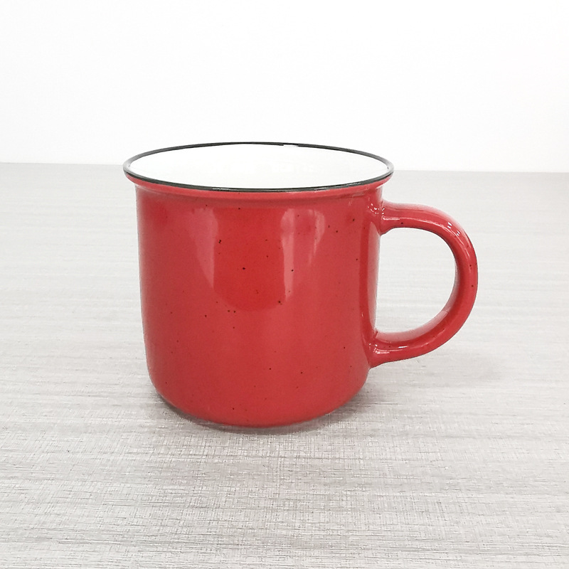 Taza de agua de procesamiento de lotes pequeños tazas de cerámica LOGO taza de agua taza de marca blanca taza de cerámica taza de café