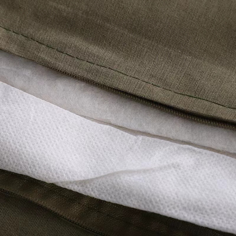 Wholesale Land Air Cotton Quilt Student Dormitory Army Green Bedding Four-Piece Set Heat Melt Quilt School Unit Cotton Quilt Cotton Mattress 