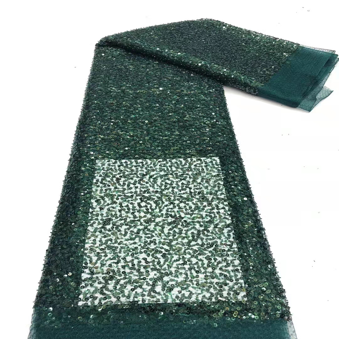 Tela de encaje coreana con lentejuelas de 5 mm, diseño de rosas, bordado con cuentas en tubo, tela de encaje para vestido camisero, encaje con lentejuelas image 7