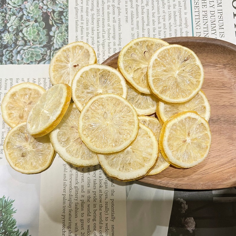 Bulk wholesale Sichuan Anyue lemon slices, factory direct sale freeze-dried lemon dry, tea lemon dry, fruit slices