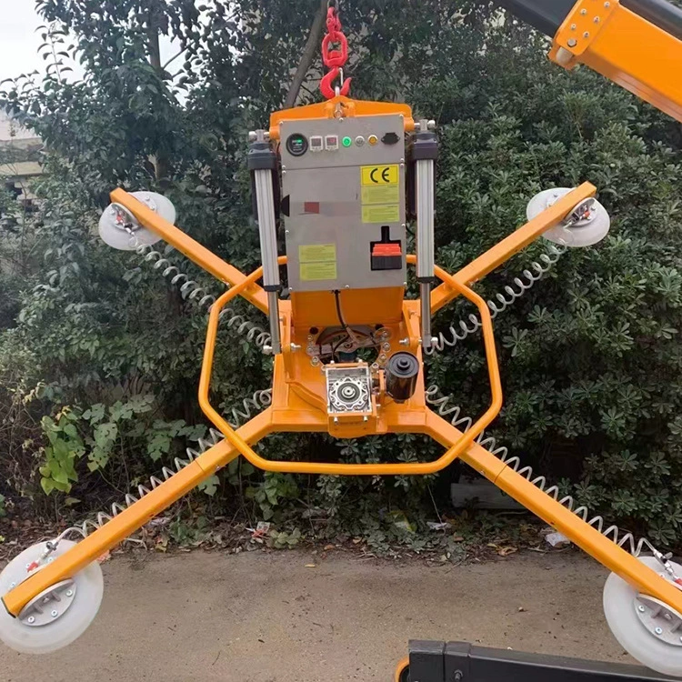 Пневматическая вакуумная стеклянная присоска Электрический стеклянный навесной стены всасывающий станок мощный тяжелый четыре когтя электрический присоска