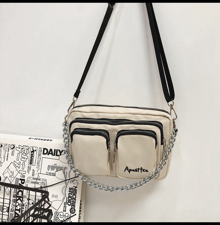 Wholesale Simple Letter Embroidery Cartoon Pendant Messenger Bag Nihaojewelry display picture 13
