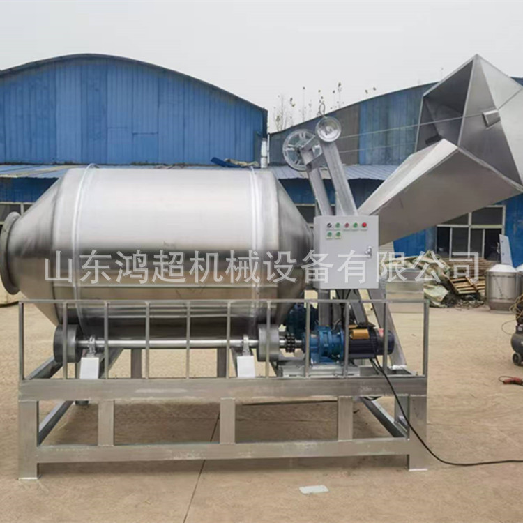 Meat and Vegetable Marinating Roller Seasoning Machine, Fully Automatic Stainless Steel Mixer, Tea Flavoring Mixing Machine