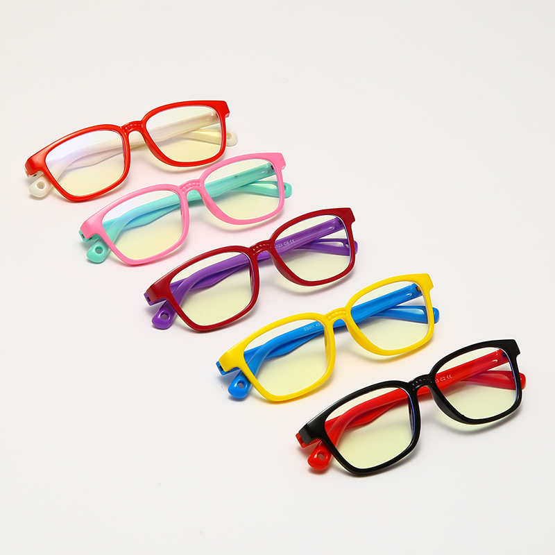S5001兒童防藍光眼鏡 硅膠防藍光平光鏡護目鏡軟鏡框近視眼鏡框架