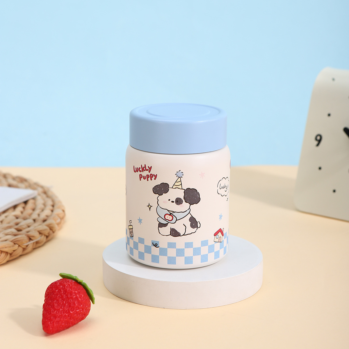 Gourde thermos en acier inoxydable mignonne compacte portable_voghion.com