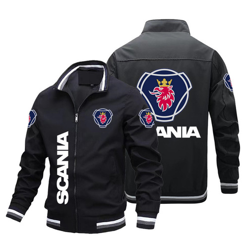 Alibaba.com men's fashion casual loose plus size Amazon clothing trendy fashion European and American foreign trade cross-border car logo jacket